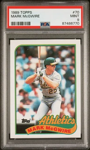 1989 Topps Mark McGwire #70 card image