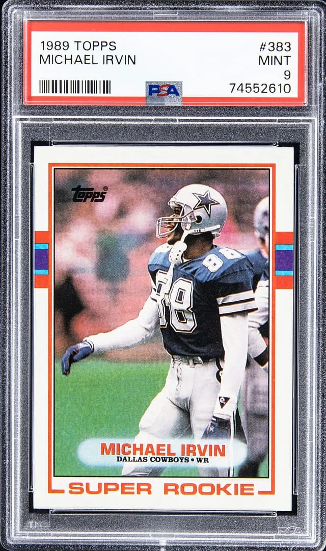 1989 Topps Michael Irvin #383 card image