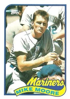 1989 Topps Mike Moore #28 card image