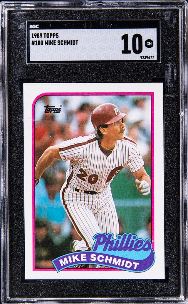 1989 Topps Mike Schmidt #100 card image