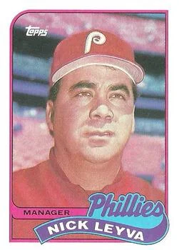 1989 Topps Nick Leyva MGR Checklist #74 card image