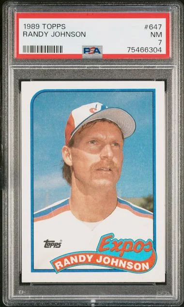 1989 Topps Randy Johnson #647 card image
