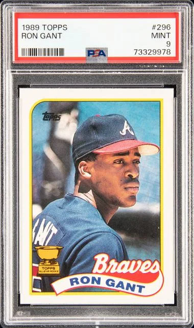 1989 Topps Ron Gant #296 card image