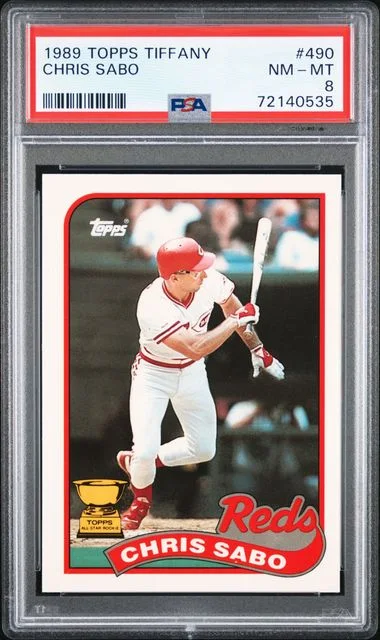 1989 Topps Tiffany Chris Sabo #490 card image
