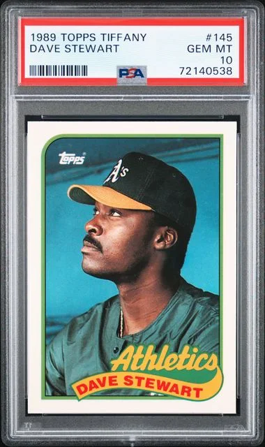 1989 Topps Tiffany Dave Stewart #145 card image