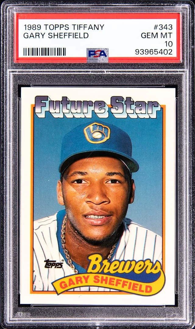 1989 Topps Tiffany Gary Sheffield #343 card image