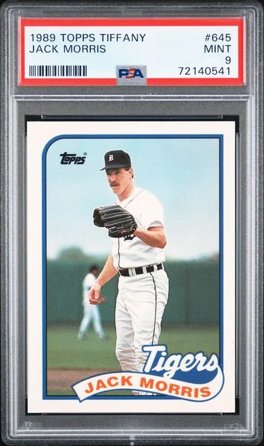 1989 Topps Tiffany Jack Morris #645 card image
