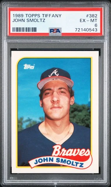 1989 Topps Tiffany John Smoltz #382 card image