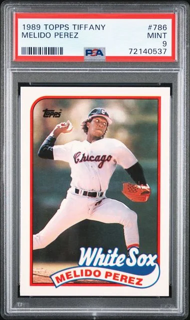 1989 Topps Tiffany Melido Perez #786 card image