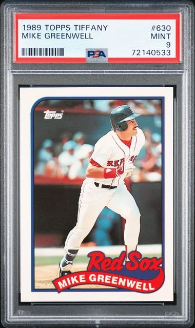1989 Topps Tiffany Mike Greenwell #630 card image