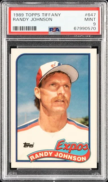 1989 Topps Tiffany Randy Johnson #647 card image