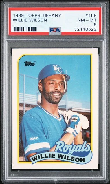 1989 Topps Tiffany Willie Wilson #168 card image