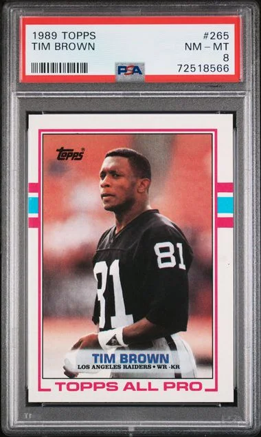 1989 Topps Tim Brown #265 card image