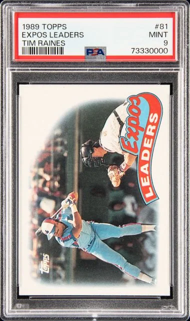 1989 Topps Tim Raines Expos Leaders #81 card image