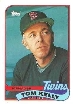 1989 Topps Tom Kelly MGR Checklist #14 card image