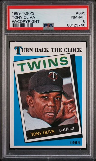 1989 Topps Tony Oliva W/Copyright #665 card image
