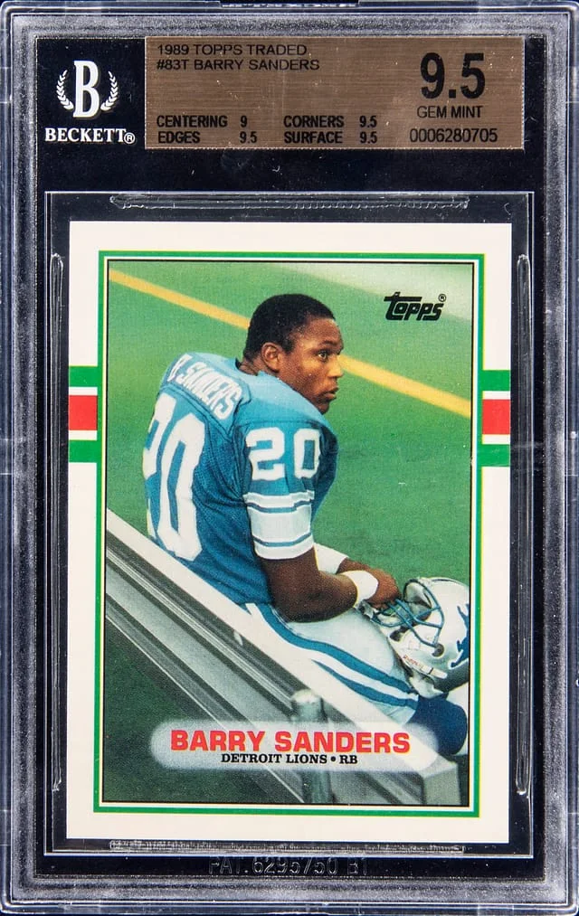 1989 Topps Traded Barry Sanders #83 card image