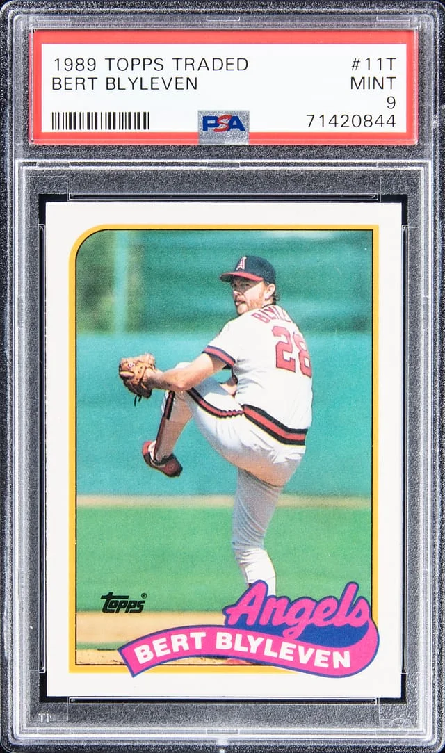 1989 Topps Traded Bert Blyleven #11T card image