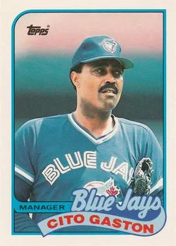 1989 Topps Traded Cito Gaston MGR #36T card image