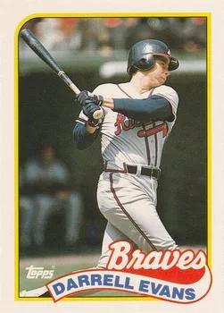 1989 Topps Traded Darrell Evans #31T card image