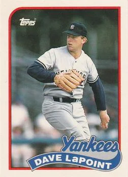1989 Topps Traded Dave LaPoint #67T card image