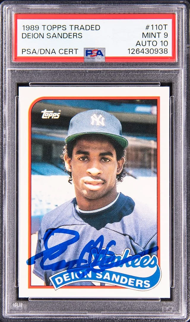 1989 Topps Traded Deion Sanders #110T card image