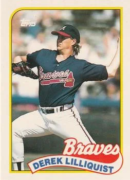 1989 Topps Traded Derek Lilliquist #73T card image