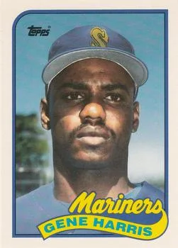 1989 Topps Traded Gene Harris XRC #46T card image