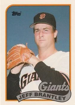 1989 Topps Traded Jeff Brantley XRC #14T card image