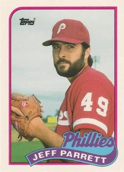 1989 Topps Traded Jeff Parrett #95T card image