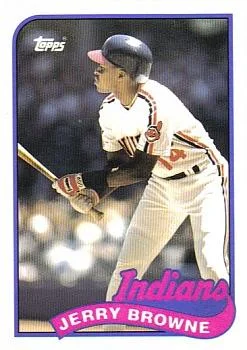 1989 Topps Traded Jerry Browne #16T card image