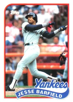 1989 Topps Traded Jesse Barfield #7T card image