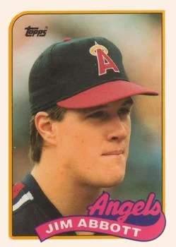 1989 Topps Traded Jim Abbott #2T card image