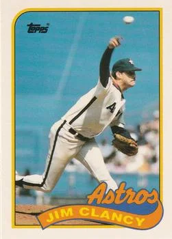 1989 Topps Traded Jim Clancy #19T card image
