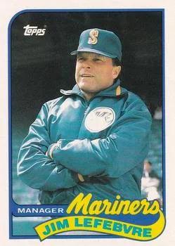 1989 Topps Traded Jim Lefebvre MGR #70T card image
