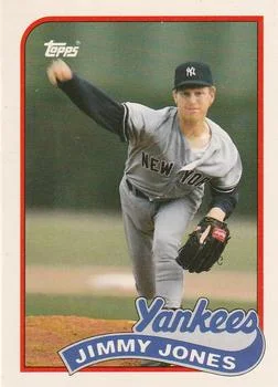 1989 Topps Traded Jimmy Jones #58T card image