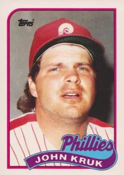 1989 Topps Traded John Kruk #63T card image