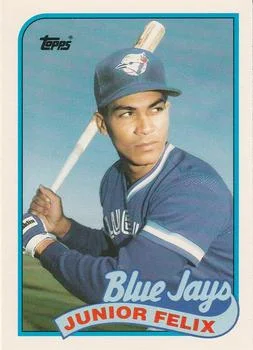 1989 Topps Traded Junior Felix XRC #32T card image