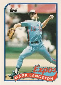 1989 Topps Traded Mark Langston #66T card image