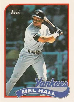 1989 Topps Traded Mel Hall #44T card image