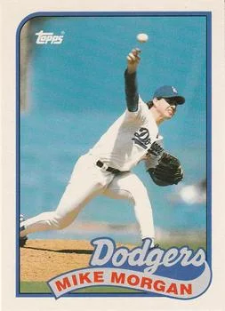 1989 Topps Traded Mike Morgan #84T card image