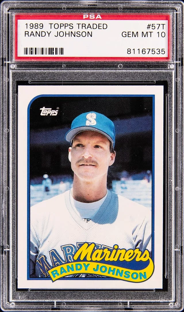 1989 Topps Traded Randy Johnson #57T card image