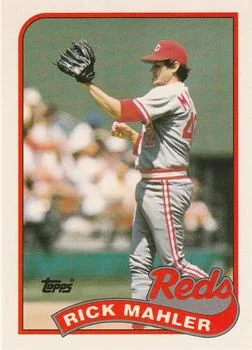 1989 Topps Traded Rick Mahler #74T card image