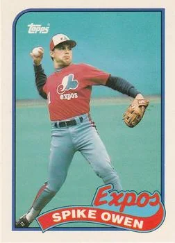 1989 Topps Traded Spike Owen #92T card image