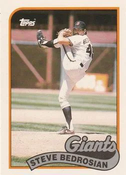 1989 Topps Traded Steve Bedrosian #8T card image