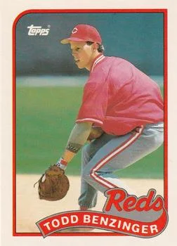 1989 Topps Traded Todd Benzinger #9T card image