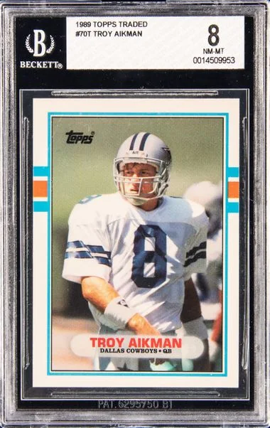 1989 Topps Troy Aikman #70T card image
