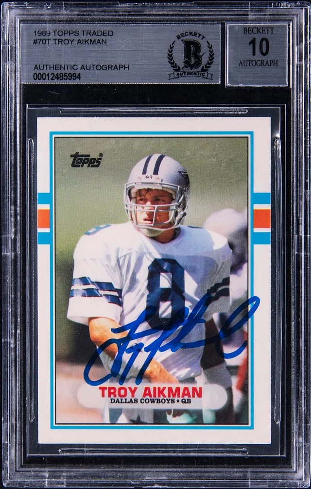 1989 Topps Troy Aikman #7OT card image