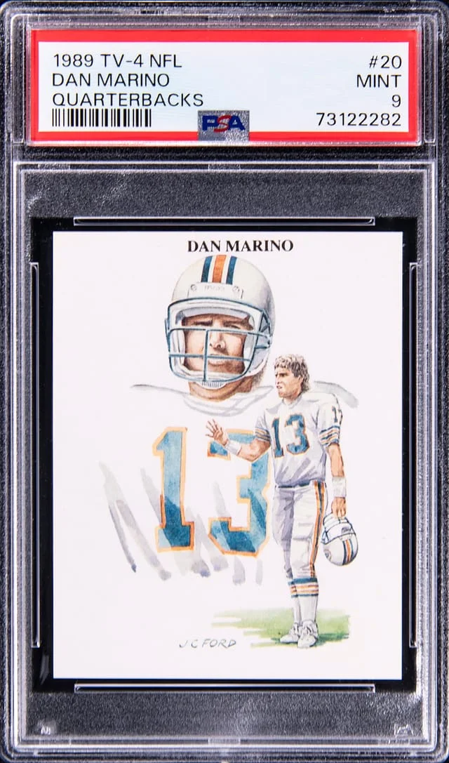 1989 TV-4 NFL Quarterbacks Dan Marino #20 card image