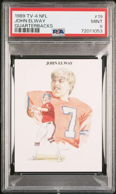 1989 TV-4 NFL Quarterbacks John Elway #19 card image